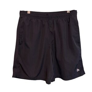 RBX Performance X-Dri Mens Active Shorts Black Medium Elastic Waist Gym Training